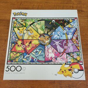 Pokemon Eevee Evolutions Jigsaw Puzzle 500 Piece Series 1 Buffalo with poster T8